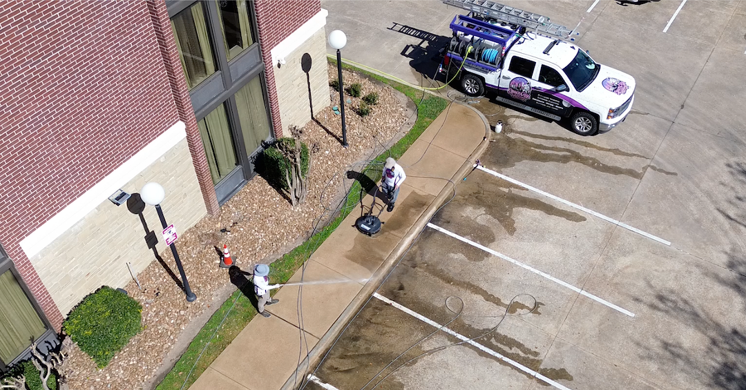 Commercial Hotel Concrete Cleaning